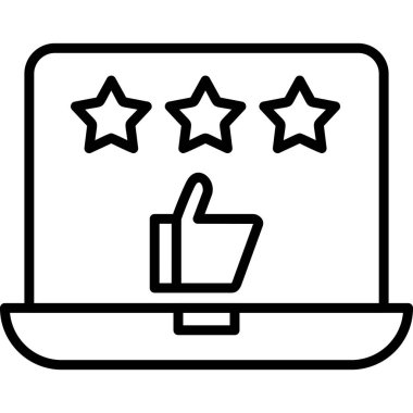 İyi gözden geçirme modern simgesi, vektör illüstrasyonu