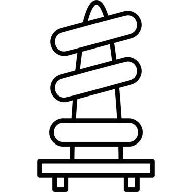 Bir bank simgesinin vektör illüstrasyonu