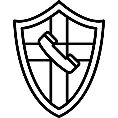 kalkan simgesi, vektör illüstrasyonu basit tasarım