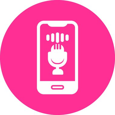 Ses Denetim Web simgesi basit illüstrasyon