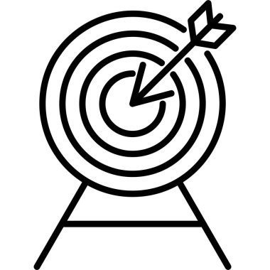 hedef simge vektör illüstrasyonu