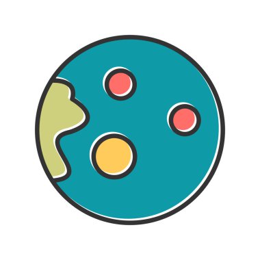 Gezegen simge vektör çizim