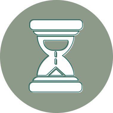 Kum saati. Basit illüstrasyon