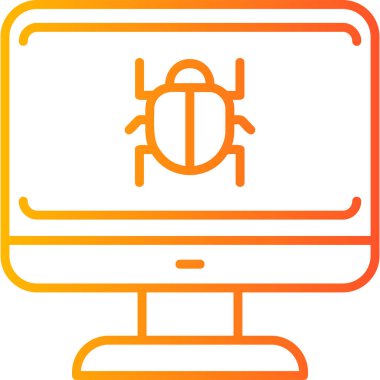 System Virus icon modern vector illustration