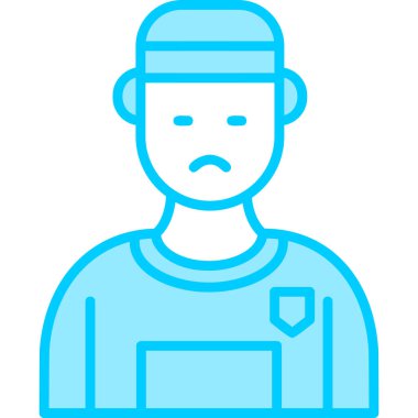 Adamım. Web simgesi basit illüstrasyon