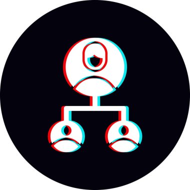 Abstract vector illustration of team work