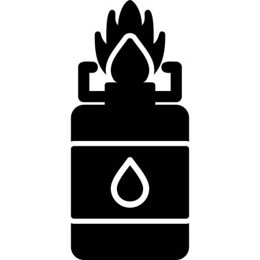 Meşale. Web simgesi vektör illüstrasyonu