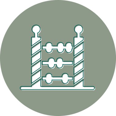 Abaküs. Web simgesi basit illüstrasyon