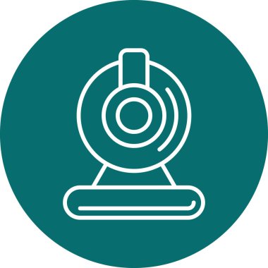 Web kamerası, basit Webcam simgesi tasarımı