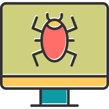 Computer Virus icon modern vector illustration