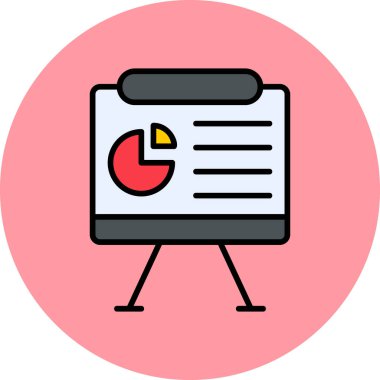 Kişisel ve ticari kullanım için iş sunum simgesi...