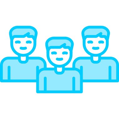 grup insan, web basit illüstrasyon