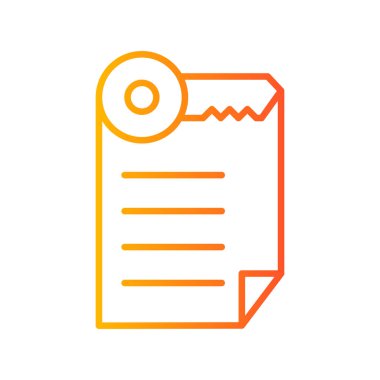 Belge simgesinin vektör illüstrasyonu