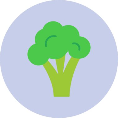 Brokoli. Web simgesi basit illüstrasyon