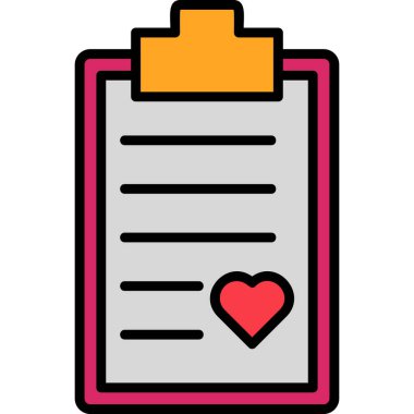 Kalp. Web simgesi basit tasarım