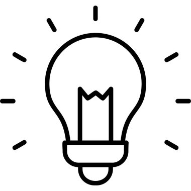 Fikir modern simgesi, vektör illüstrasyonu