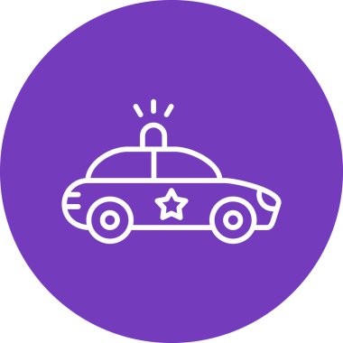 Police web icon. simple illustration