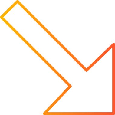 Ok başı aşağı vektör simgesi. biçim vuruştur ve düz simgeler beyaz arkaplanda izole edilmiştir.