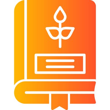 Tarım kitabı ikonu, modern tasarım illüstrasyonu