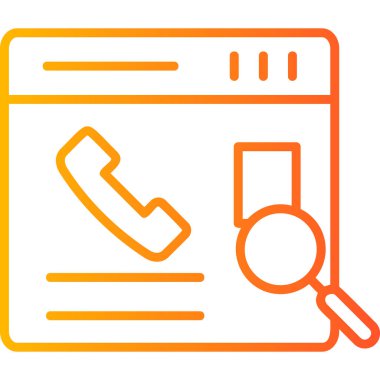 Kişi Arama web vektör simgesi