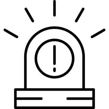 Alarm! Web simgesi basit illüstrasyon