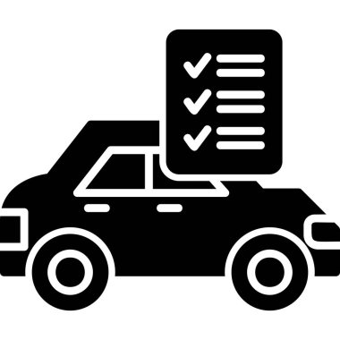 Checklist icon, vector illustration simple design