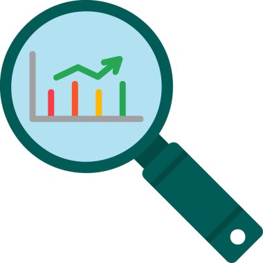 Analizler. Basit web simgesi tasarımı. Pazar Araştırması