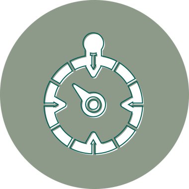 Pusula. Web simgesi basit tasarım