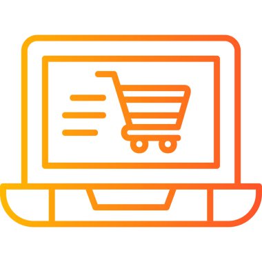 Ticaret konsepti simgesi, vektör illüstrasyonu basit tasarım