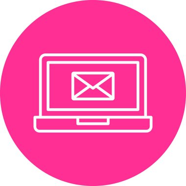 ileti ikonu vektör illüstrasyonu