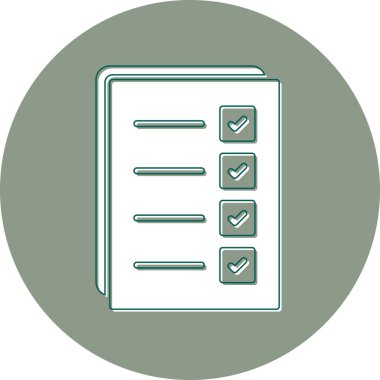 Belge simgesinin vektör illüstrasyonu