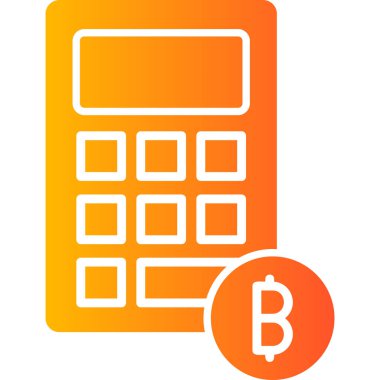 hesap makinesi simgesi, vektör illüstrasyonu