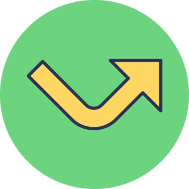 ok simgesinin vektör illüstrasyonu