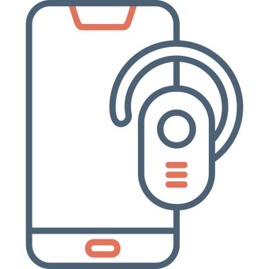 Kulaklık modern simge, vektör illüstrasyonu