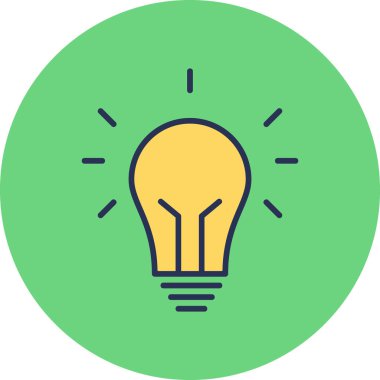 Fikir modern simgesi, vektör illüstrasyonu