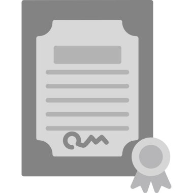 Sertifika. Web simgesi basit tasarım 