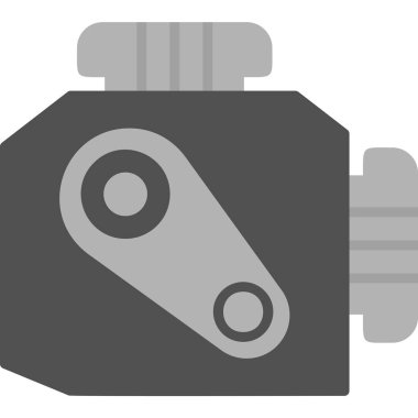 Araç Motoru simgesinin vektör çizimi