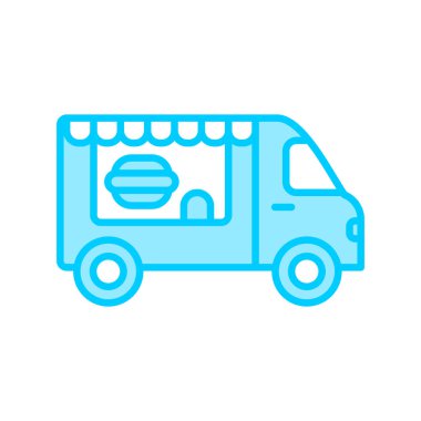 Kamyon soyut simge vektör çizimi