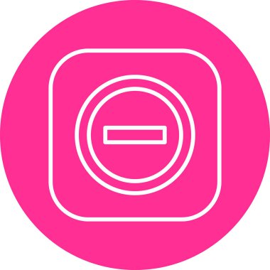 vector illustration of No Entry sign 