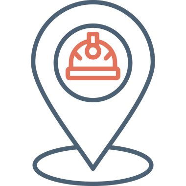 konum. Web simgesi basit illüstrasyon