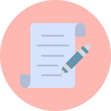 Belge. Web simgesi basit illüstrasyon