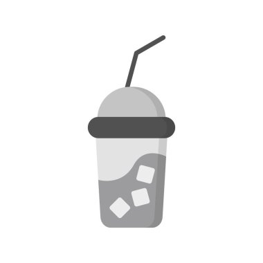 Taze meyve suyu vektörü renk çizgisi simgesi