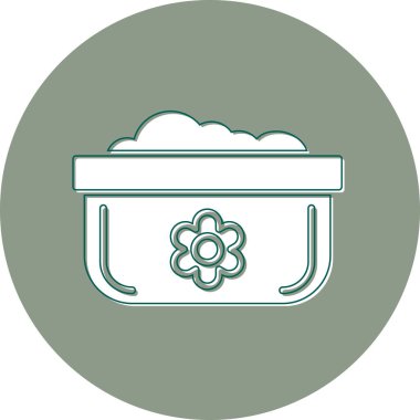 Bulaşık Otu simgesinin vektör çizimi