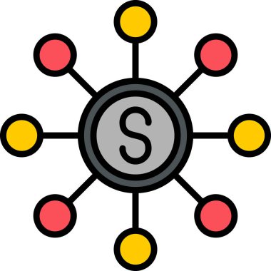 Soyut simge vektör illüstrasyonu pazarlanıyor