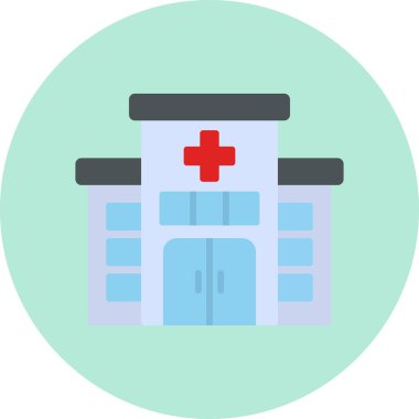 Hastane Simgesi Vektör İllüstrasyonu