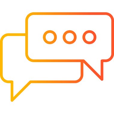 Konuş. Web simgesi basit illüstrasyon