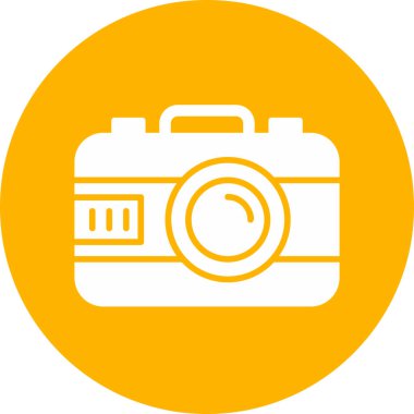 hipster film kamerası, illüstrasyon simgesi