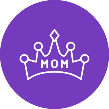 taç simgesi vektör illüstrasyonu