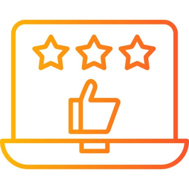 İyi gözden geçirme modern simgesi, vektör illüstrasyonu