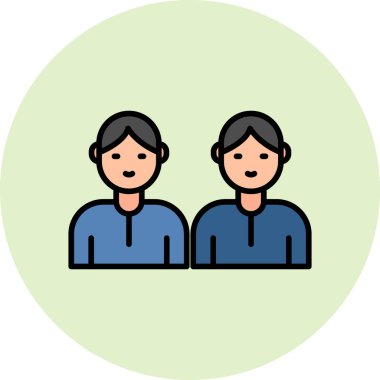 Abstract vector illustration of team work